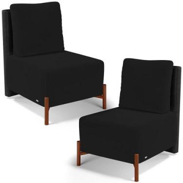 Imagem de Kit 02 Poltronas Decorativas Sala De Estar Living Hungria L02 material