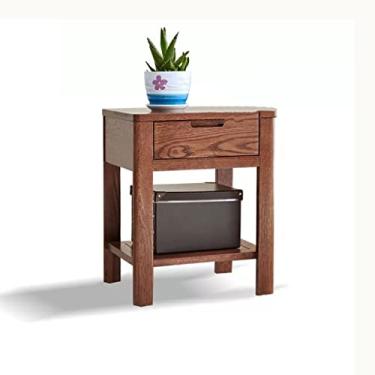 Imagem de Mesa de sofá moderna minimalista mesa de cabeceira nórdica quarto armário sala de estar mesa de centro armário de armazenamento mesa lateral pequena (B)