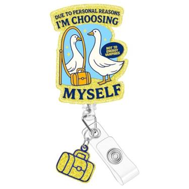Imagem de Plifal Clipe de suporte para crachá - Enfermeira de escritório, enfermeira de enfermagem, trabalhadora médica, acessórios para estudantes, presentes