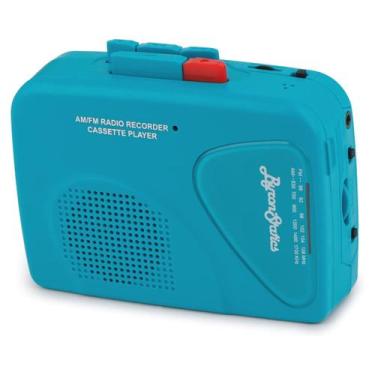 Imagem de Leitor de cassetes portátil ByronStatics com rádio FM AM - Lightbek Of