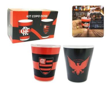 Imagem de Kit 2Un Copo Vidro Dose Shot 60Ml Pinga Cachaça Tequila Time - Brasfoo