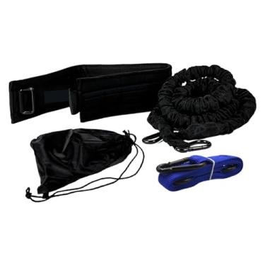 Imagem de Dynwave Kit de faixa de resistência rotativa de 360 ​​graus, força de tração de 100 libras, versátil para esportes internos e externos, acessório elástico de