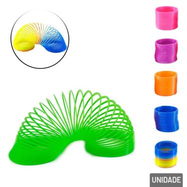 Imagem de Mola Maluca de Plástico Grande Color - Tudo em Caixa