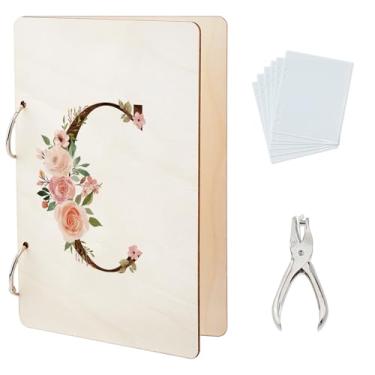 Imagem de SUPERDANT Organizador de cartões de felicitações com letra C, porta-cartões de presente, porta-cartões, guarda, guarda, fichário, aniversário, postais, álbum de fotos, suporte para álbum de fotos com