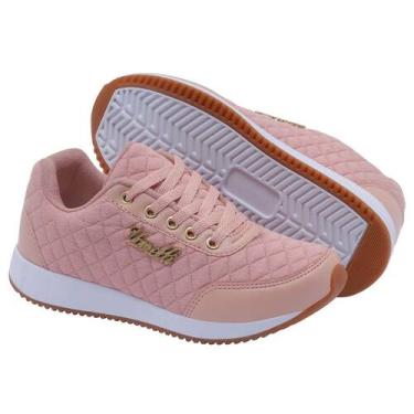 Imagem de Tenis Corrida Malhar Caminhada Resistente Barato - Vanelli, 39, Nude