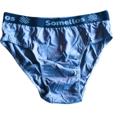 Imagem de 12 Cuecas Slip Masculino  somellos Algodão, Sortidas, G