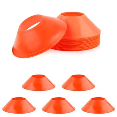 Imagem de 15 peças de cones de futebol para treinamento, mini cones de disco de futebol, cones flexíveis de agilidade, cones de treinamento para basquete, equipamento de treino de futebol, corrida, esportes