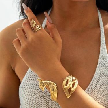 Imagem de Conjunto de joias de anel de pulseira, acessórios ajustáveis para presentes de Halloween