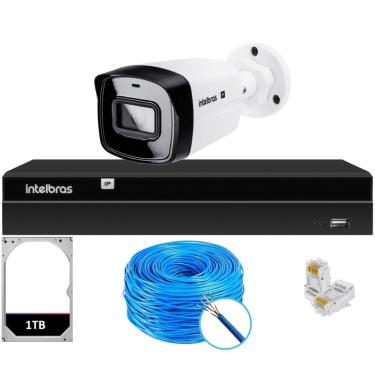 Imagem de Kit 1 Câmera IP Vipc Intelbras NVD 1404P HD 1TB