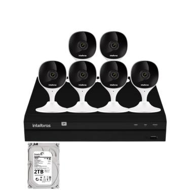 Imagem de Kit 6 Câmeras Intelbras Imx-c Full Hd Nvd  1408 Intelbras Com Hd 2Tb
