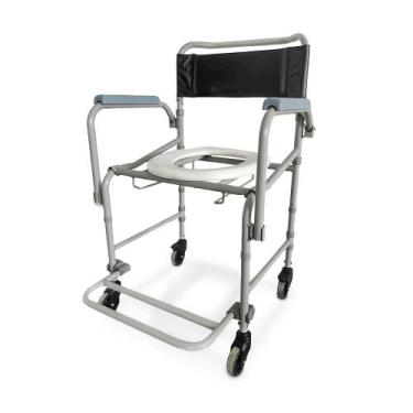 Imagem de Cadeira de Banho Higiênica Dellamed Dobrável e Desmontável até 120 Kg 