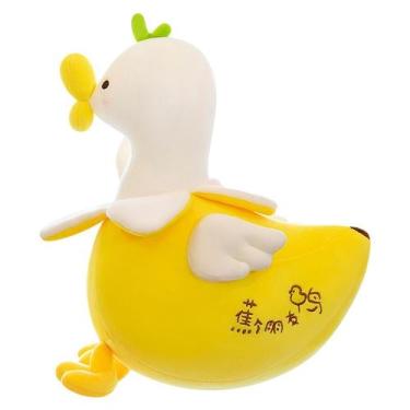Imagem de Brinquedo de pelúcia Banana Duck Doll, desenho animado de 23 cm, amare