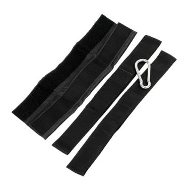 Imagem de KiBcsLic Kit de Fita de Ancoragem para Corda de Batalha com Mosquetão Reforçado, Prático, Evita Danos à Corda E Inclui Estojo de Tecido para Exercícios.