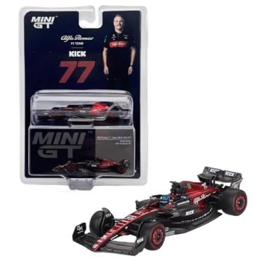Imagem de Generic 1:64 Diecast Car Compatible with Mini GT Alfa Romeo C43 #77 Valtteri Bottas 2023 F1 Australian GP Limited Edition MGT00729