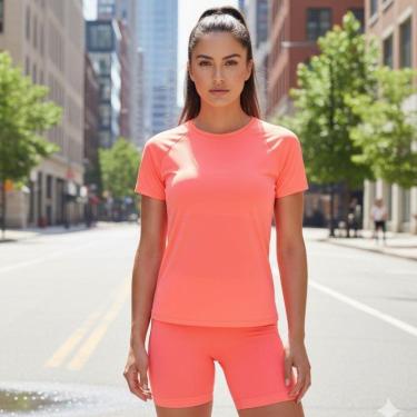 Imagem de Camiseta Feminina  Fit Fitness – Leve, Respirável e de Secagem Rápida Selene-Feminino
