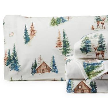 Imagem de Springtree Home Lençóis de flanela portuguesa de luxo | Lençóis de flanela Queen Size | 100% algodão | Conjunto de lençóis ultramacios, quentes e respiráveis | Conjunto de lençóis de inverno com bolso