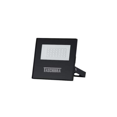 Imagem de Refletor Taschibra Tr Led Slim 30w Preto Bivolt 6500k Luz Branca