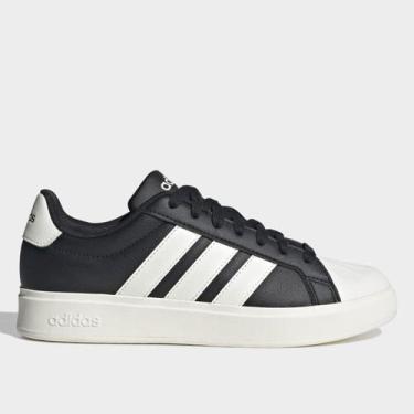 Imagem de Tênis Adidas Streetalk Feminino, Preto, Branco, 36