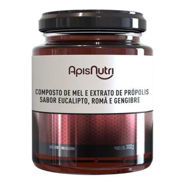 Imagem de Mel Composto Própolis Eucalipto Gengibre e Romã 300g - ApisNutri