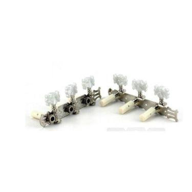 Imagem de Tarraxa Tarracha Violão Pino Grosso Nylon Cromado Completo - mxt