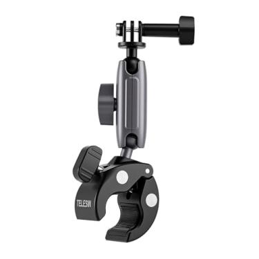 Imagem de Super Clamp Suporte Câmera de Ação 360º para Guidão de Bicicleta e Moto. Montagem Segura e Braço Articulado para GoPro Hero 12 11, DJI Action, Insta360, Akaso e Mais