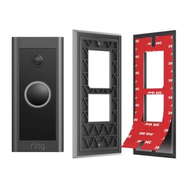 Imagem de Suporte sem perfuração para campainha de vídeo com fio (modelo 5AT3T5, versão 2021) – Placa adesiva VHB forte 3M, placa traseira de substituição adequada para locatários, fácil instalação para