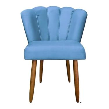 Imagem de Cadeira Pétala de Veludo Premium para Sala de Jantar – Design Moderno com Pé Palito(Tiffany)