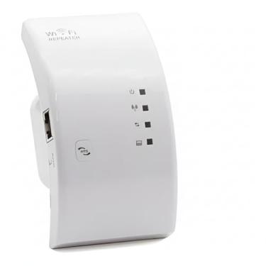 Imagem de Repetidor WiFi Bivolt, Amplificador de Sinal 600Mbps, Compatível com IEEE 802.11n/g/b, WPS, 11x6cm, com Cabo RJ45