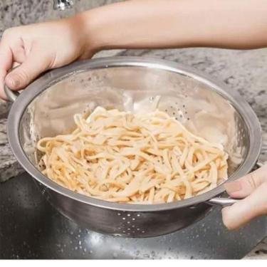 Imagem de Escorredor De Massas Macarrão Legumes arroz frutas em inox - purus
