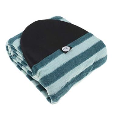 Imagem de Luzhengyang Bolsa de meia para prancha de surfe, faixa verde, cordão ajustável, nariz acolchoado ou - adequada para prancha de surf, shortboard, funboard e mais - 2,1 m - 2,3 m