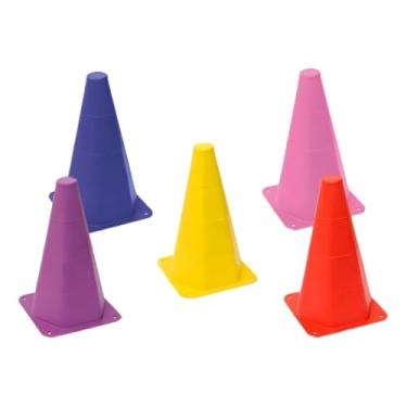 Imagem de Cone de Agilidade 5 unidades Half Cone Treino Funcional, Kit Funcional, Kit Cones Demarcatórios, Cones Academia, Cone Agilidade, Treinamento Agilidade, Cones De Agilidade Academia Musculação Treino