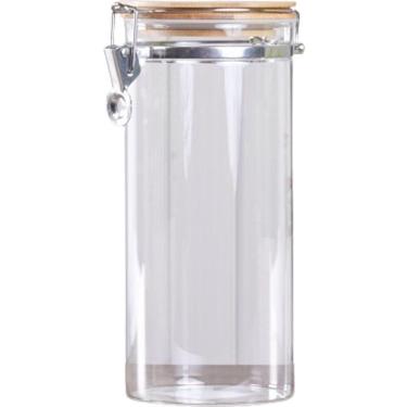 Imagem de Pote De Vidro Hermético Com Tampa Redondo 1,5l 23x10cm