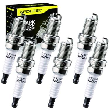 Imagem de Pacote com 6 velas de ignição Iridium 5464 BKR5EIX-11 compatível com Acura Chevrolet Dodge Ford Honda Toyota Hyundai lsuzu Suzuki Kia Lexus Mazda INFINITl Mercury Mercedes-Benz Mitsubishi Nissan etc