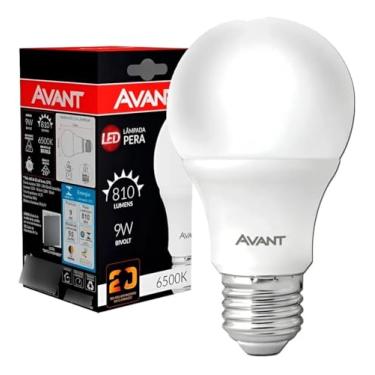 Imagem de Lâmpada Pera LED, 9W, Luz branca 6500K, Soquete E27, Bivolt, Avant
