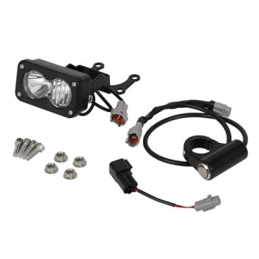 Imagem de USTPO Farol elétrico para bicicleta suja 20W 6000-6500K combo de holofote com interruptor de controle para Surron Sur Ron Light Bee S X motocicleta off-road amarelo brilhante