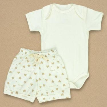 Imagem de Conjunto de Calor Body e Shorts Estampado para Bebê - Era Uma Vez, Cor