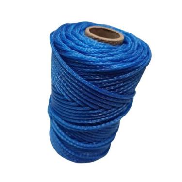 Imagem de Varal Corda Nylon Unifio Azul Rolo Com 100 metros, Azul