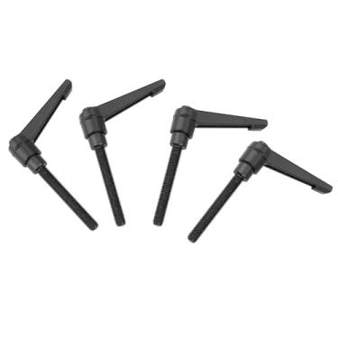 Imagem de ZJchao Punhos Alavanca de Aperto, 4 Botões Máquina do Metal Dos Pces Botão Catraca Alça de Fixação Ajustável Linha Masculina de Aço Inoxidável M6 (Comprimento do parafuso 16MM)