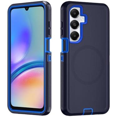 Imagem de Asuwish Capa de telefone para Samsung Galaxy A05s/A05 com protetor de tela de vidro temperado Capa magnética híbrida à prova de choque rígida protetora resistente acessórios Ao5s Ao5 A 05s 05 mulheres