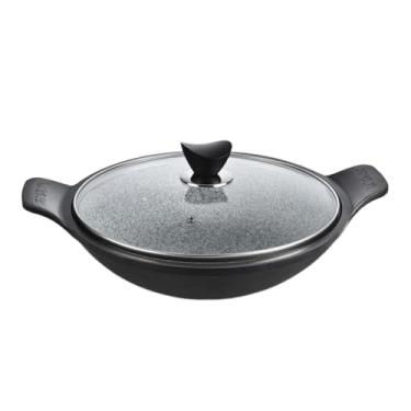 Imagem de IEUDNS Pote de pedra para sopa bibimbap, cozinha, reutilizável, tigela de pedra bibimbap para arroz, sopas quentes, 32CM