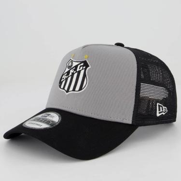 Imagem de Boné New Era Santos Trucker 940 Cinza-Unissex