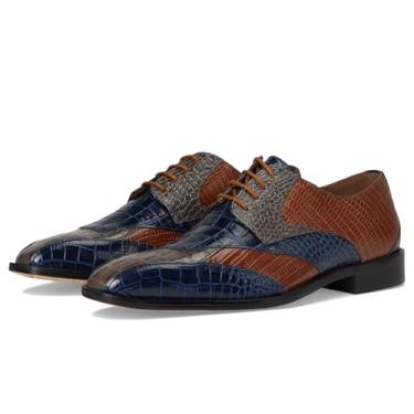 Imagem de Stacy Adams Sapato Oxford masculino Tristano Biqueira com cadarço, Cinza Multi, 13 Wide