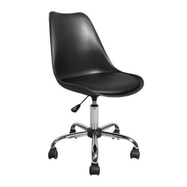 Imagem de Cadeira Escritorio Secretaria Giratória Home Office Mesa - cadeira de 