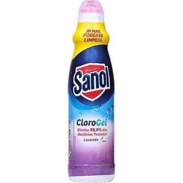 Imagem de Cloro Gel Para Limpeza de Uso Geral, Lavanda, Sanol, 700 ml, Roxo