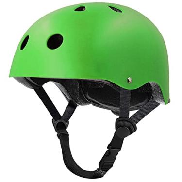 Imagem de Capacete de Skate Tourdarson com certificação especializada de proteção para vários esportes de skate de ciclismo, skate, skate, skate, skate, patinação, longboard, Verde, Large