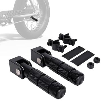 Imagem de Runfarr Pegs de pé para super 73, com suporte cnc pedais de apoio para pés para bicicleta super 73 s1/s2/rx (preto)
