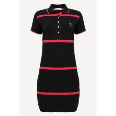 Imagem de Vestido Listrado Aleatory Gorgeous Preto-Feminino