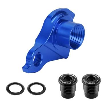 Imagem de Pegciuho Gancheira Traseira para Bicicleta, Acessório de Ciclismo, Peça de Reposição com Parafusos para Bicicletas de Montanha, Azul, Tamanho real