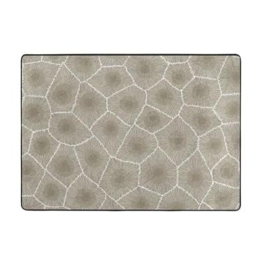 Imagem de ZERAOKE Petoskey Tapete de área de pedra 58 x 80 polegadas (4,84 x 6,67 pés), tapete de área de sala de estar moderno lavável, tapete de área grande de luxo com absorção de água, tapetes macios