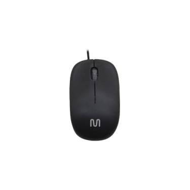 Imagem de Mouse Óptico Com Fio USB, 6 Botões, Sensor Óptico, Iluminação RGB 7 Cores, DPI Ajustável 800-3200, Preto, 12,5x6,5x4cm, EMW214